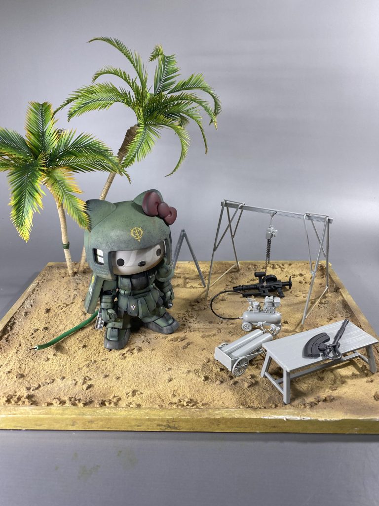 小物はイタレリの1/35キットやハセガワの1/24キットから。