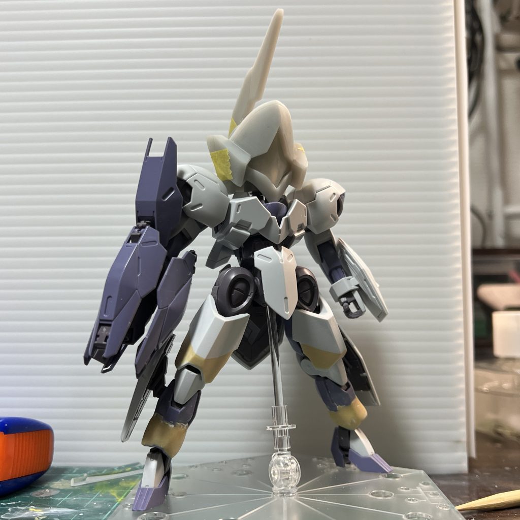 パテ処理てバランスを確認しています