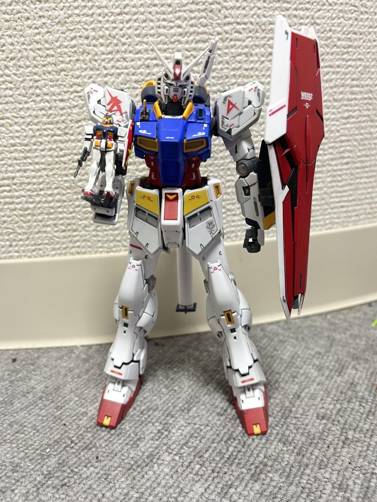 1／550ガンダム持たせてみました。