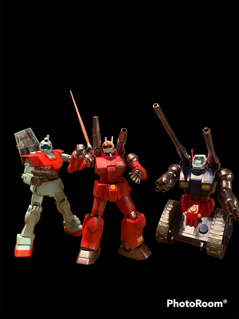 地球連邦軍とメンバーと記念撮影。