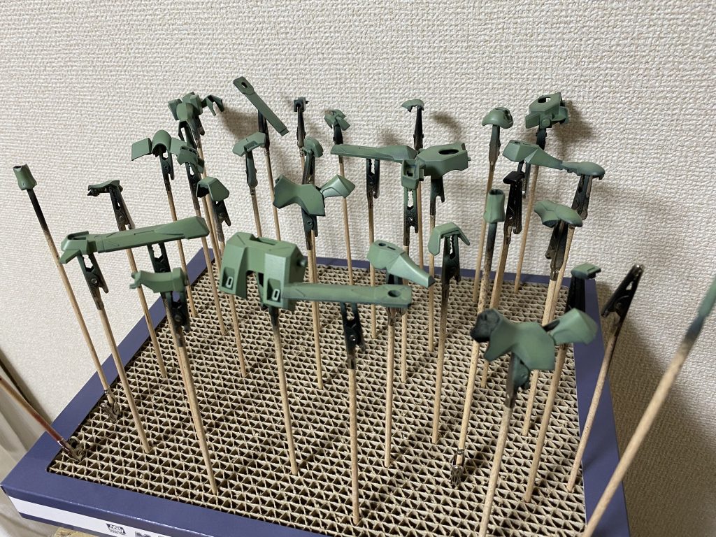 夢中になりすぎて制作工程を全く撮っておらず...