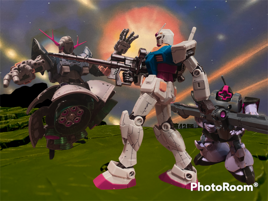 HGとRGで再現するとこんな感じになりました。