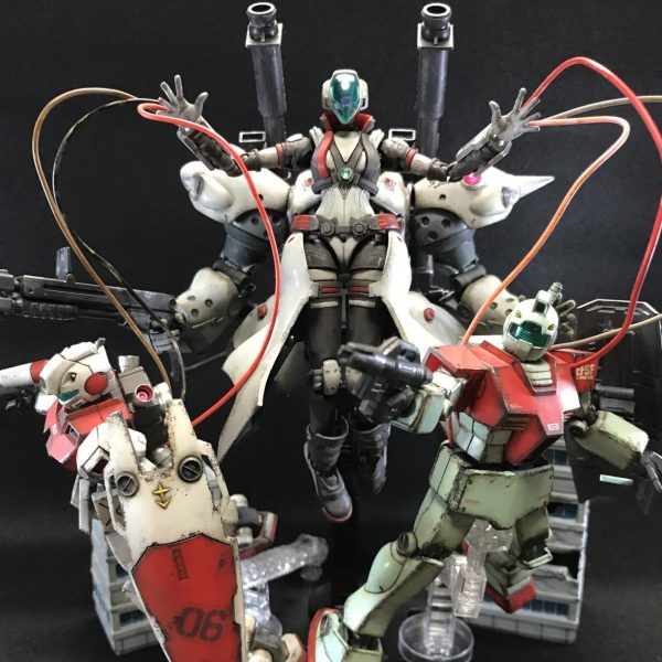 免税品 【ケンプファー 改造フィギュア】 LED18個搭載‼️ ガンプラ