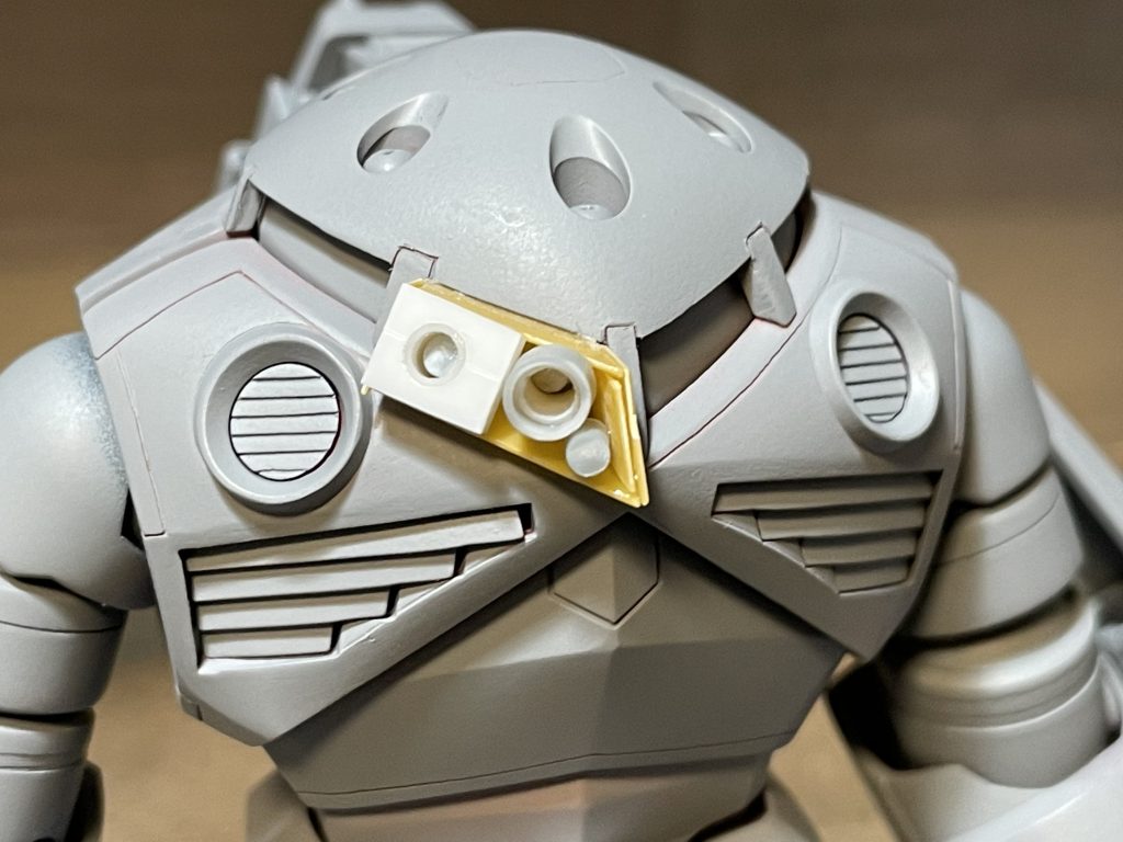 スコープ部の途中経過まだまだ未熟な腕前が露呈したなぁと後悔マグネットで簡単に取り外し可能にしたのはいいのですが、形状をしっかりとデザインするべきでした。後悔。ノープランからの突貫工事ではやはりうまくいかないいつかリベンジします