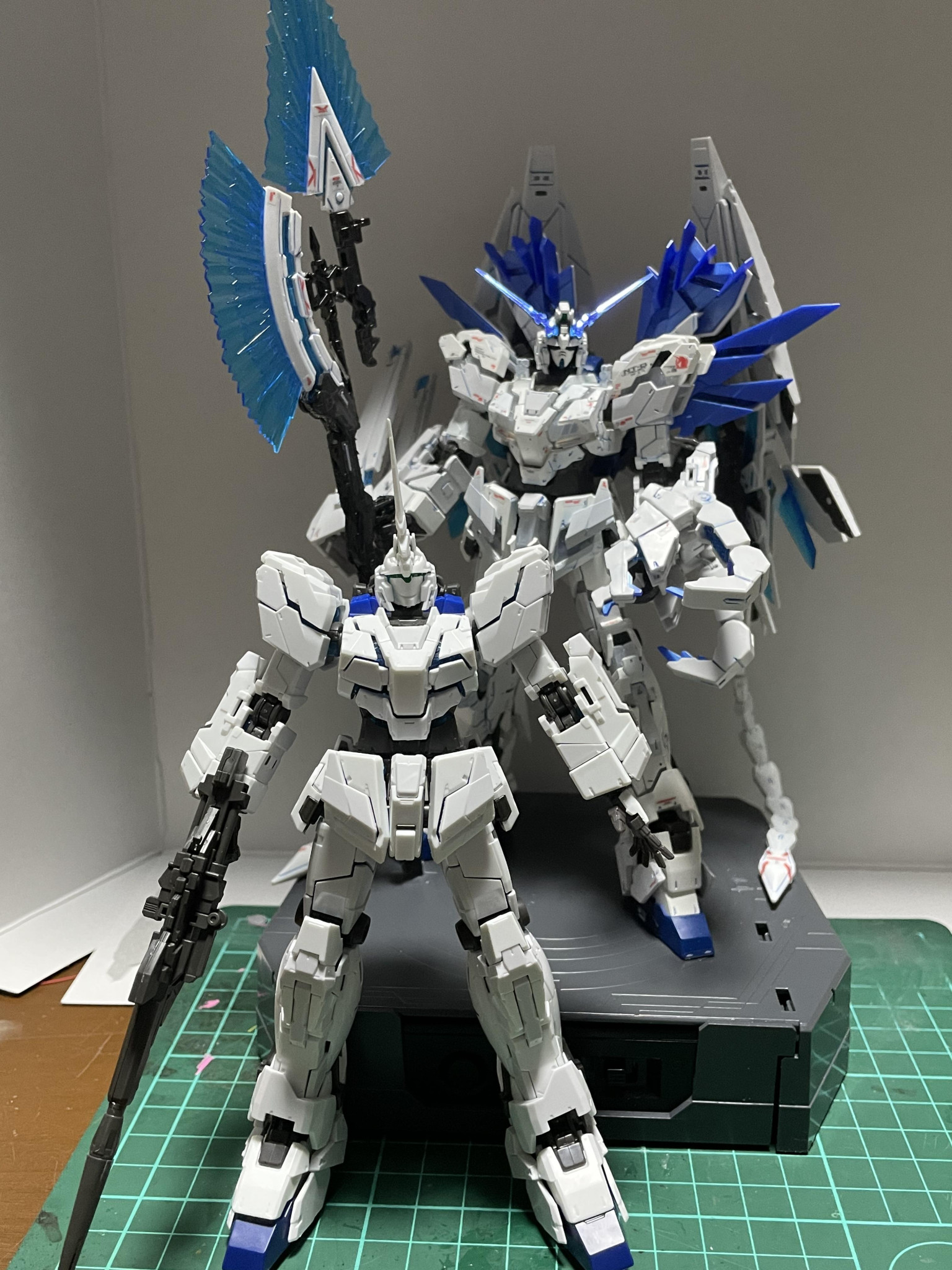 RG ユニコーンガンダム ペルフェルクベリティ LED発光｜戦国丸さんの