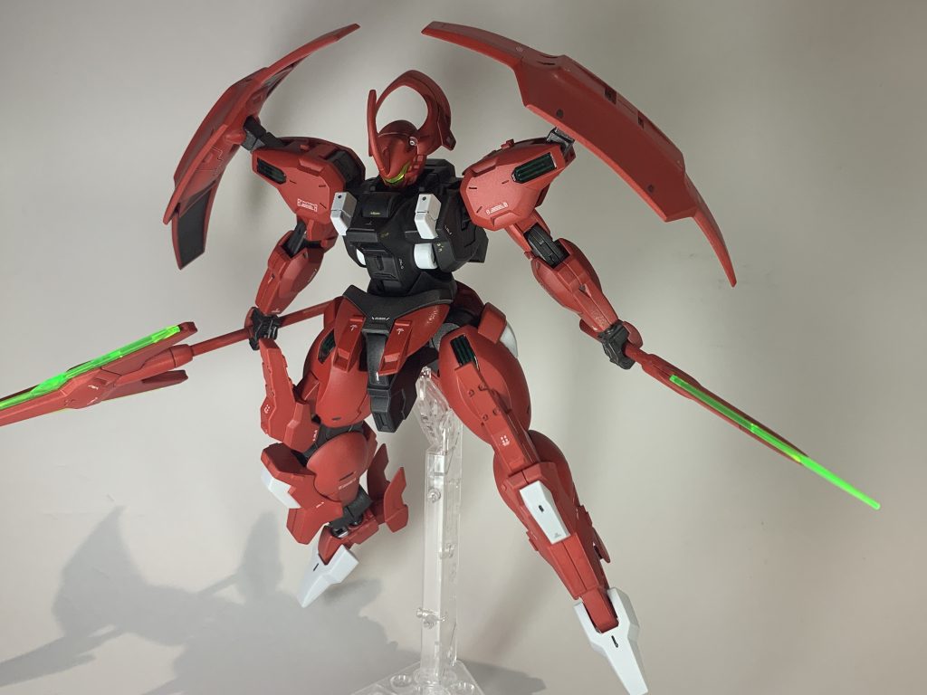 ビームアンカーとビームクナイは本体のディテールにそって塗り分けています。