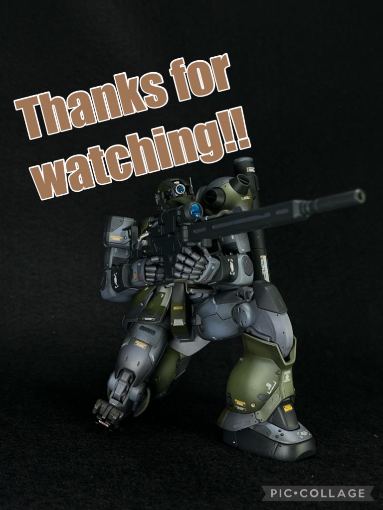 というわけで以上となります。最後は「俺もできるんだぞ!」と言わんばかりの一世一代の射撃ポーズですね。昨年末からコツコツと準備し、皆さんが新作バンバン出していく中でなかなか投稿できず苦しい期間でもありましたが、2023年一発目の作品で自分の中では「大作」と今の段階では呼べるものを作って成長できたことが多くありました。全て完成した昨日の夜からはもう次回作に取り組んでいますので、こちらでまたみなさんを驚かせられる作品が投稿できるよう毎日コツコツ頑張ります!最後までご覧いただきありがとうございました!!