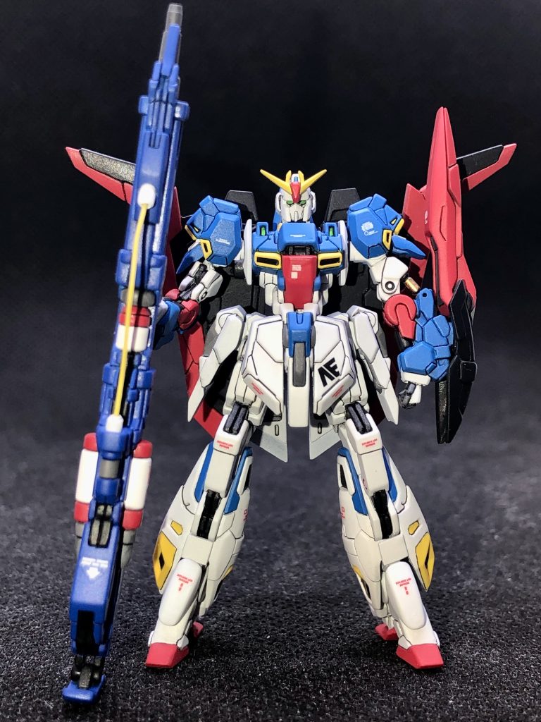 アーティファクトをガッツリ改造している凄い方々に憧れてハイメガランチャー?にチューブをブッ刺してエルガイムの武器みたいにしました。自分ではこれが限界です。