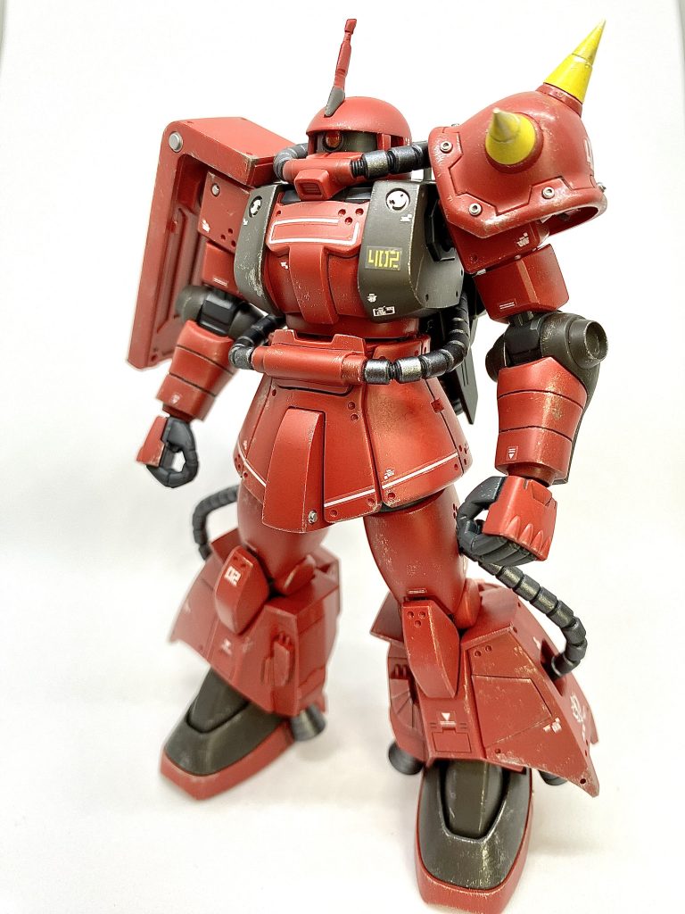 今回はドライブラシを試してみました。質感が上がって良い感じになりました(「 ゚Д゚)「