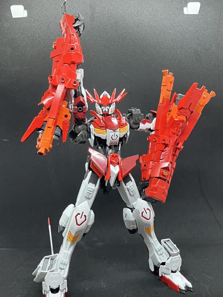 俺こそがナンバーワン！その姿はまさにチャンピオン！というわけでバルバトス・ザ・チャンピオンでした約数ヶ月ぶりにバルバトスをベースにした機体を製作したので楽しかったです何より今年一番カッコいい機体を完成させることが出来ましたそして今回はエフェクトパーツを初めて使用して撮影しましたかなり印象が変わったので買って良かったですもしまたバルバトスを購入したらまた新しい機体を製作したいと思います！