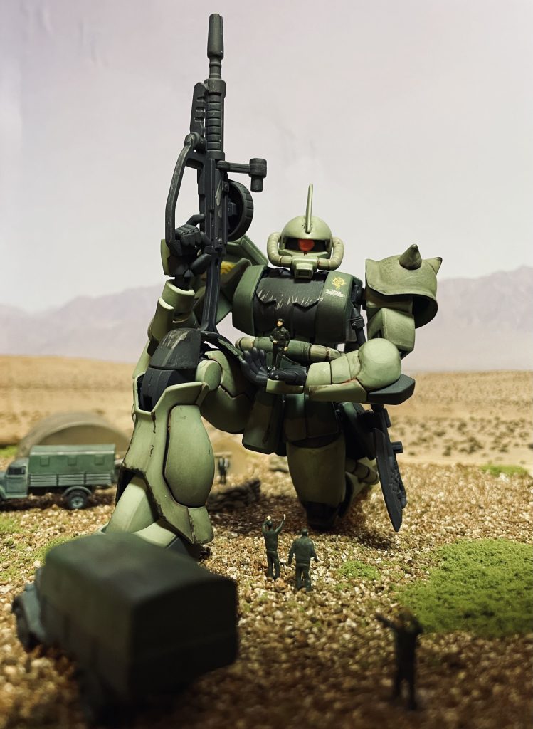 この手に乗ってる人は、この後飛び降りるのかな。