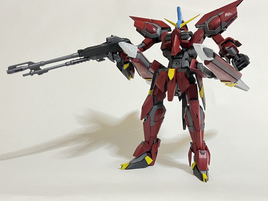 まずはスキュラ発射形態、なんでもロッソイージスは人型でもスキュラが撃てるのだとか