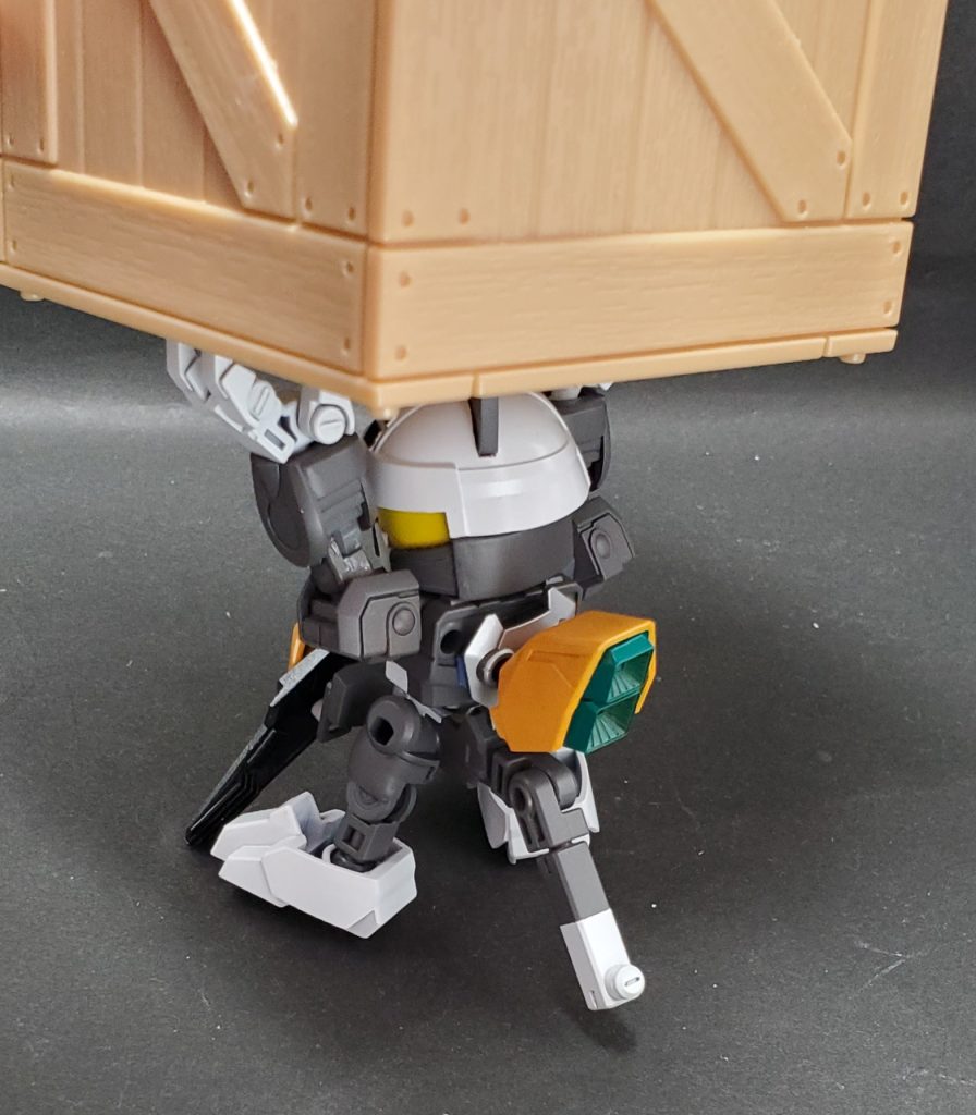 不思議なガンビットを腰に装着しコルセットとして用いる。このコルセットには、「装着すればどんな作業であっても腰への負担が