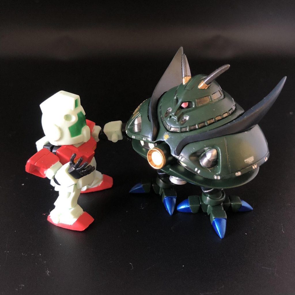 【SDガンダム フルカラーDX】ビグ・ザムと【ガシャポン戦士f】ジム