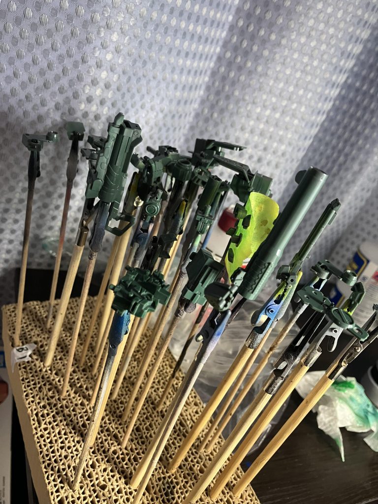 グレー部にクリアグリーン