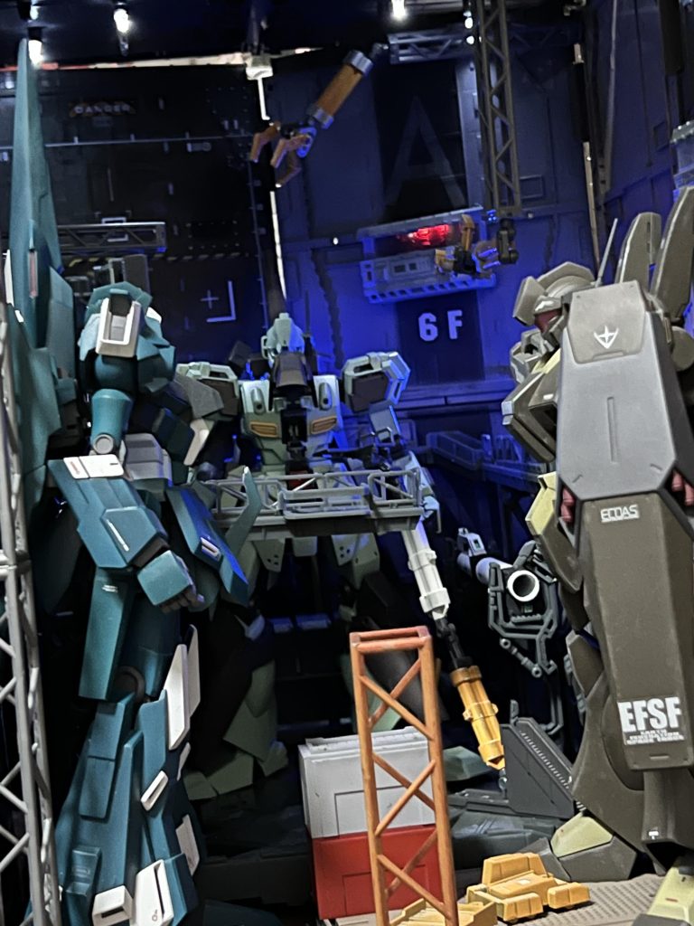 AE＆地球🌏連邦軍EFSF ネェルアーガマ内MS格納庫ジオラマ♪–3枚目/制作者：SINANJU