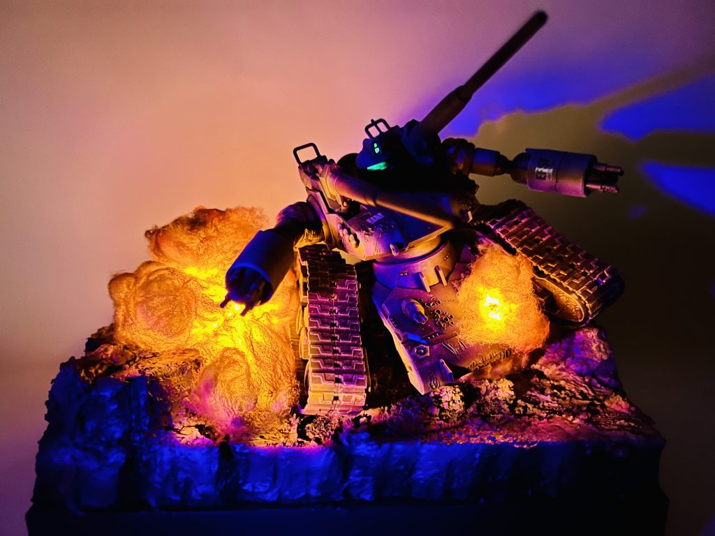 HG 1/144 機動戦士ガンダム THE ORIGIN RTX-65 ガンタンク初期型 少改修ウェザリング塗装済み完成品LED発光ジオラマ台座付き–5枚目/制作者：H4co Y