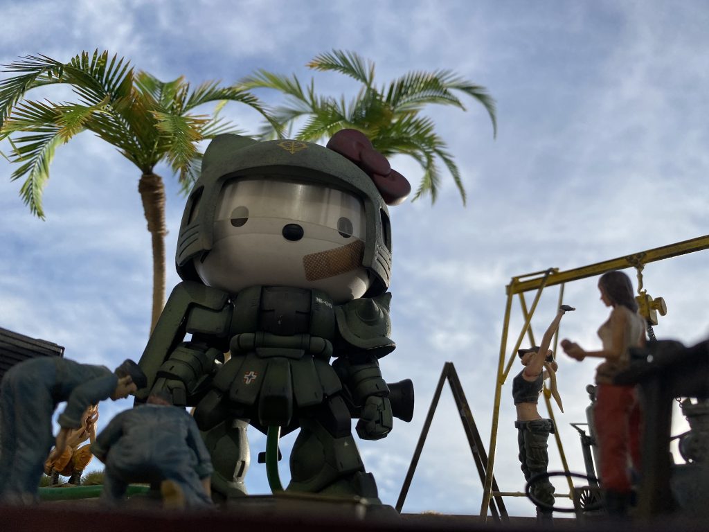 外で撮影しました。自然光はやっぱりいいです♪