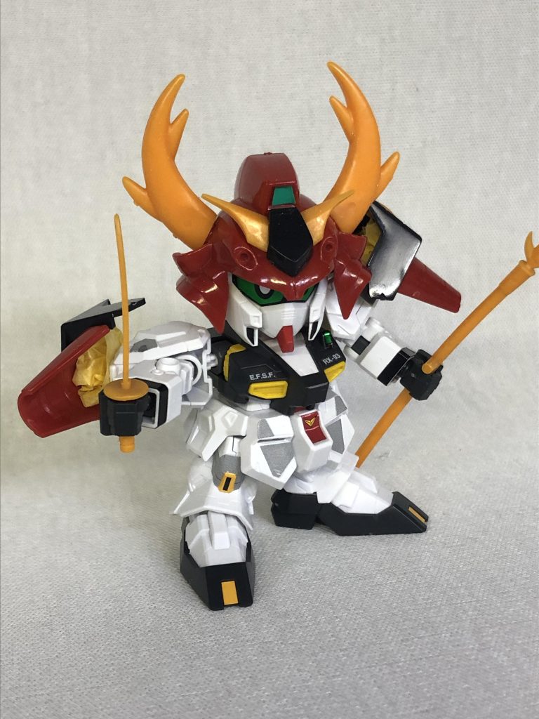 兜、アンテナ、ツノは元祖から頂戴しました。元祖がなかなかの高騰ぶりでちょっと高額な武者仁宇になった事は内緒の話です笑