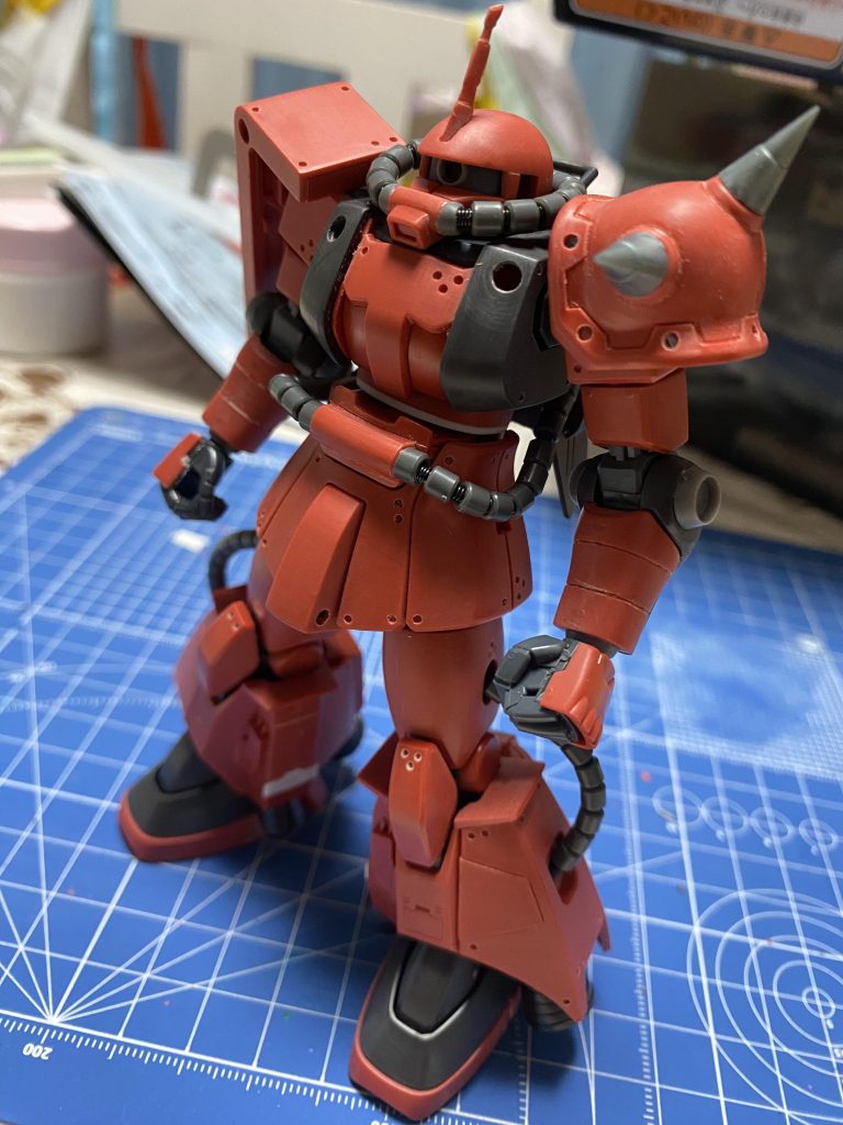 胴と股関節のところで合計4mm程延長したのと、各部のディテールアップの為に色々使いました。