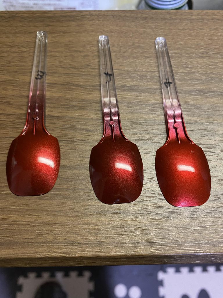 色の選定....スプーンだと良い色になるのに_(:3 」∠)_