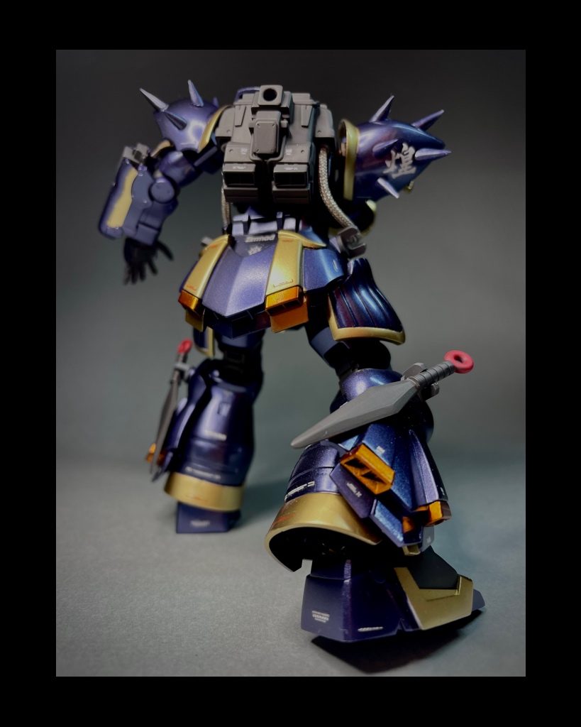 背後から漢字デカールを使用しました。