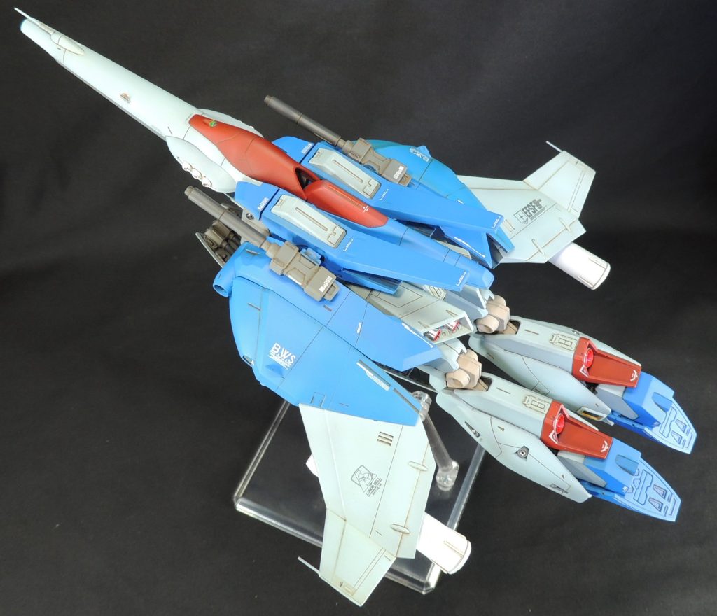 B.W.S自体は、エッチングパーツや真鍮線を用いて、航空機テイストのディティールを追加しました。マーキングは模型雑誌付録のものをチョイス。