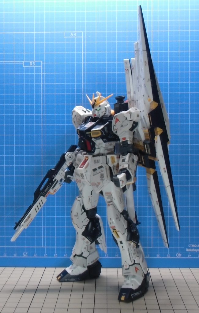 RGニューガンダム　素組+デカール+墨入れ–4枚目/制作者：mike-neko