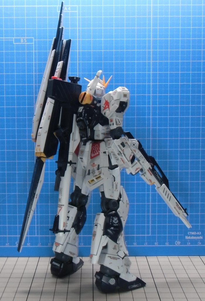RGニューガンダム　素組+デカール+墨入れ–5枚目/制作者：mike-neko