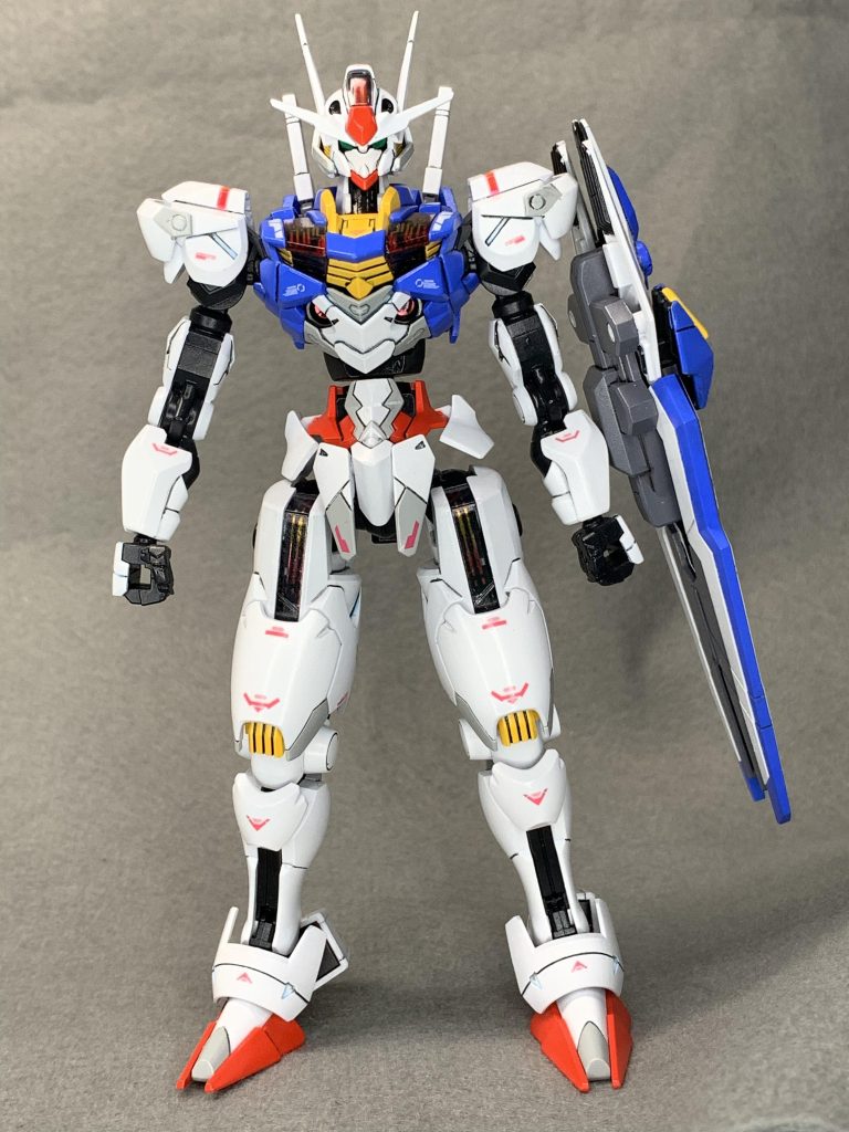 素エアリアル。今回の改造ではあくまでエアリアル本体にはミキシングせずに、あくまで追加武装のみで強化するコンセプトなのでドレスコードを解除すると普通のエアリアルにすることもできます。ただ、そのままでも味気なかったので、バランスを大幅に改修して自分好みのバランスにしてみました。