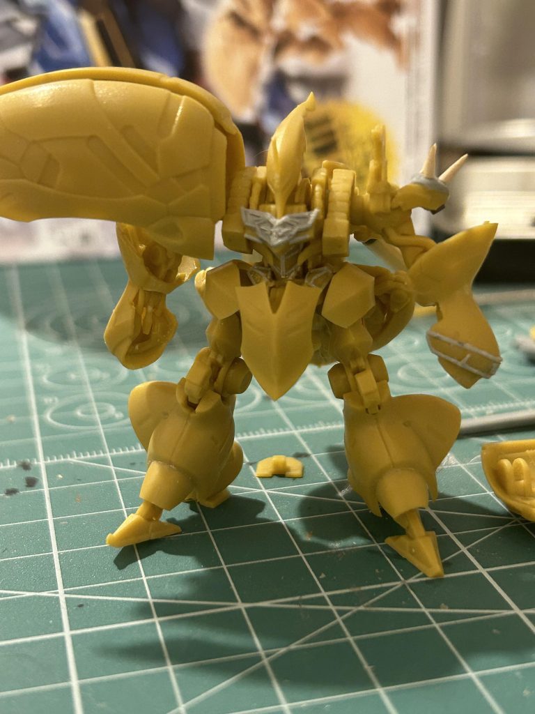 肩のトゲトゲも爪楊枝です!