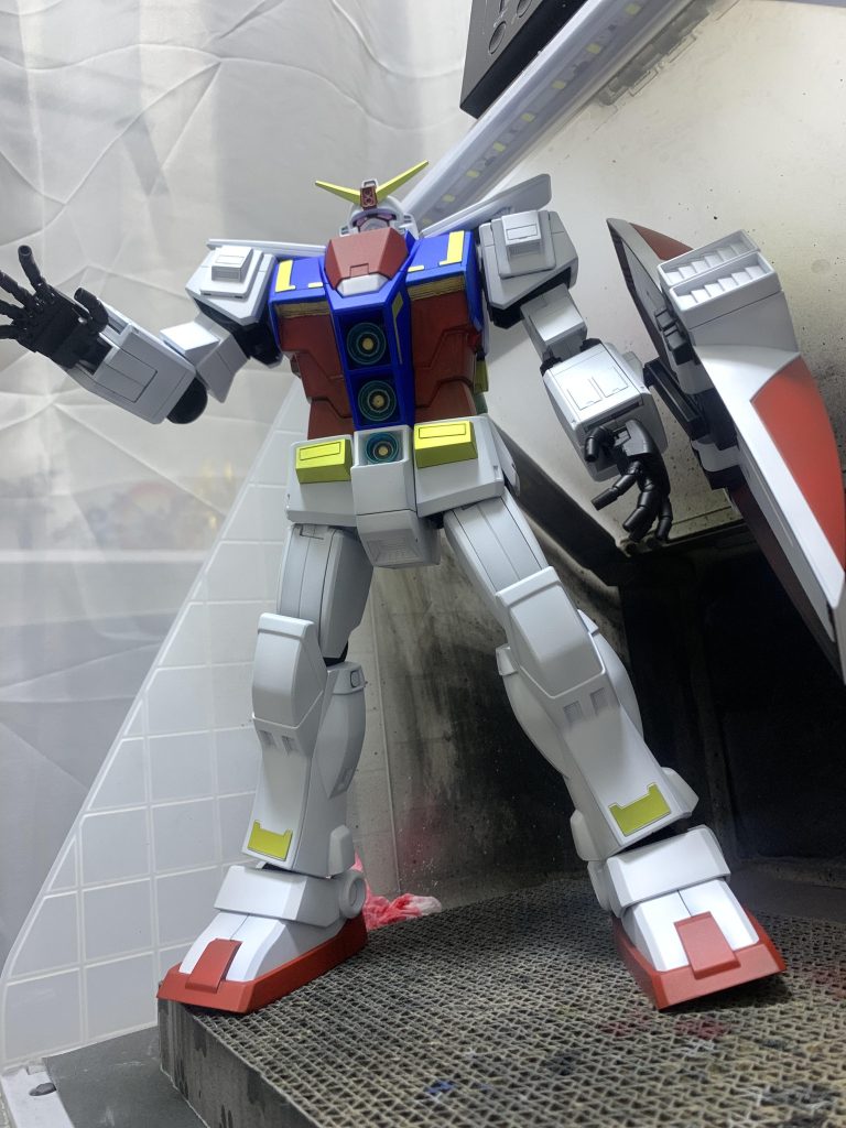 撮影ブースに入りきらないため、塗装ブースにて撮影。