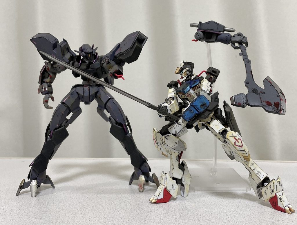 バルバトスを添えて完成です。