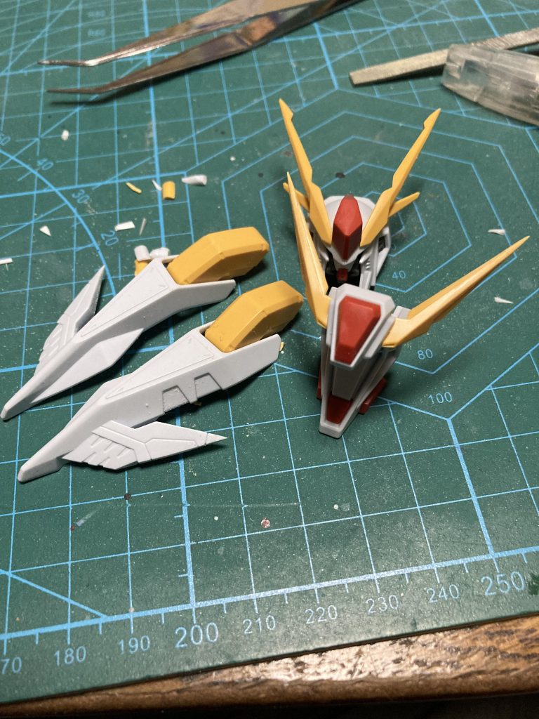 トンガリブラザーズ。ランナー加工で切った貼ったです。完成前日にポッキリいって心が折れかけましたがなんとかリカバリー。次はここまで鋭くしないようにします。