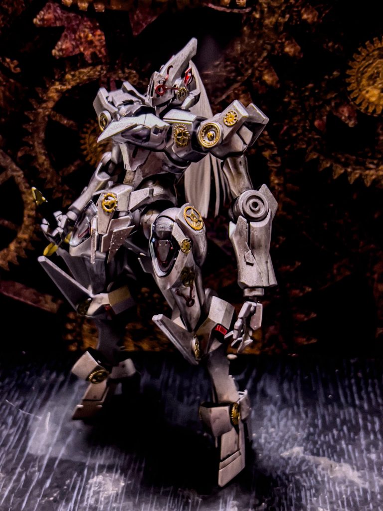 騎士をモチーフにしました。今回も少しスチームパンクの雰囲気を入れて見ました。うるさくならない程度にしたつもり。