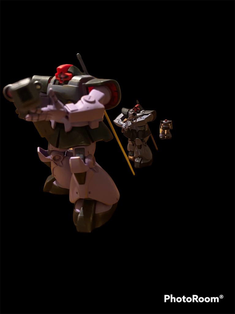 HG、情景模型の1/250、マスコットそれぞれ並べてます。 最後まで見ていただきありがとうございました😌