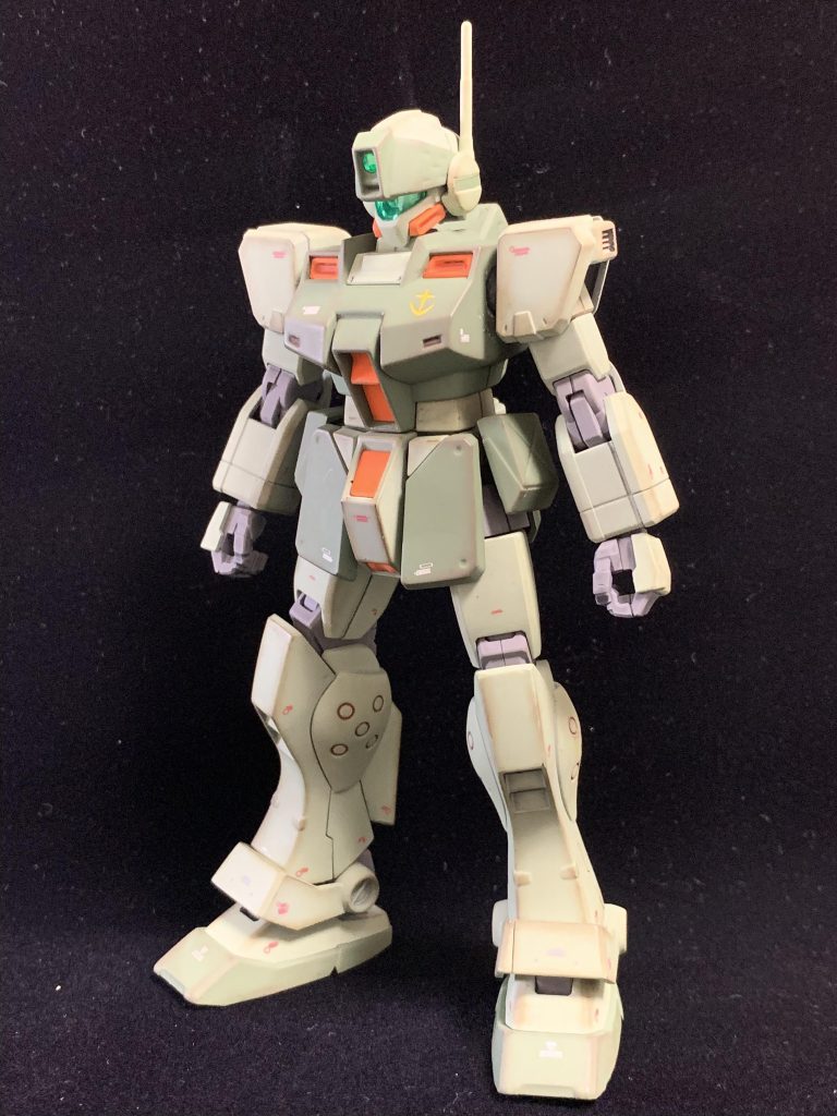 素立ち。ウェザリングはウェザリングマスターのマッドを使用。墨入れはコピックライナーの茶色とリアルタッチマーカーの茶色の半々な感じです。