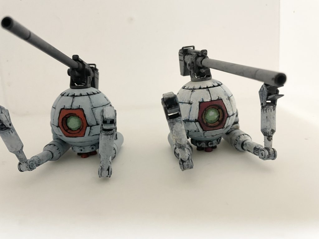 2個セットで塗り方を変えながら作成。