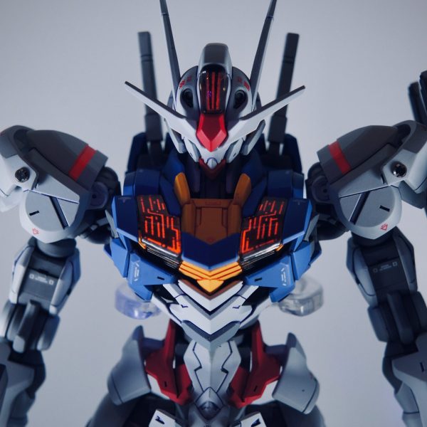 HG水星の魔女ガンダムエアリアル、第９話戦闘イメージ塗装、改良、全塗装作品 プラモデル 【人気商品！】