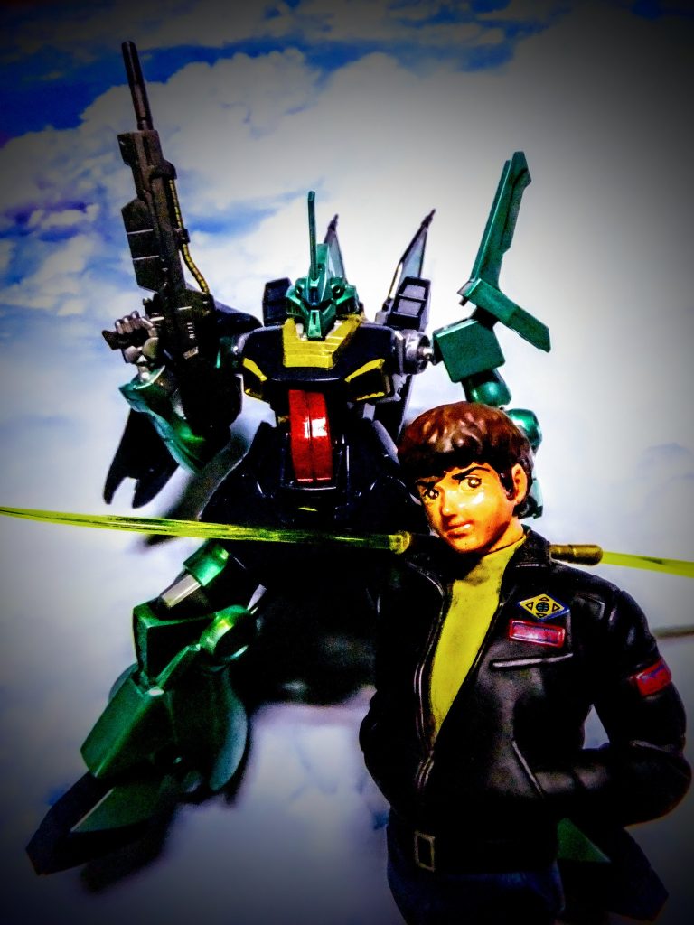 カラバユニフォーム版アムロはフェイスが赤味が強いかなぁ～っ？もう少しハイライトはホワイトが勝っても良かったかもしれません(汗)