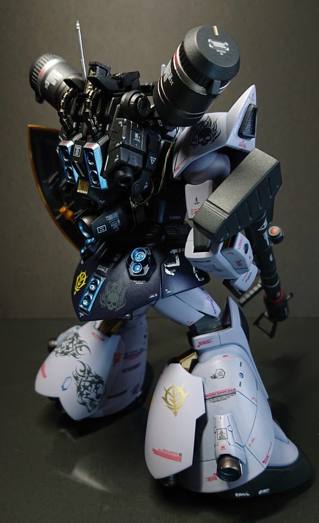 バックショットです。ここではプロペラントタンクは外してあります。バックパックや足まわりなどかなりゴツくできたので気に入ってます🎶