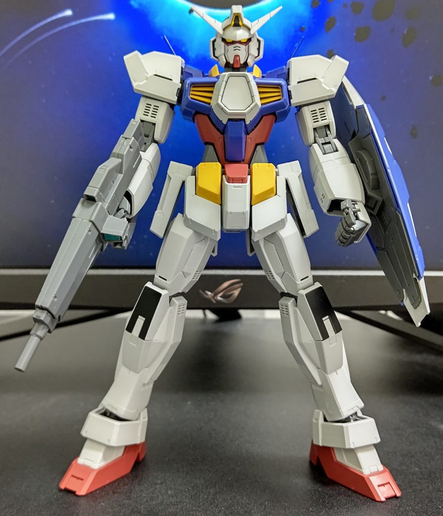 まずはAGE1フラットの全体像。AGE系のキットは初めてつくったんですがデザイナーズカラーということで通常版よりも落ち着いた色合いになっており非常に好みです。個人的にフルグランサより好きかもしれません