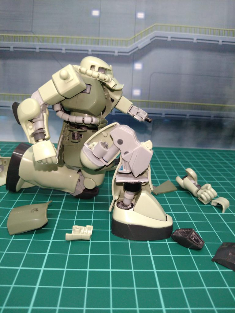 膝を曲げるとこんな感じになります😁