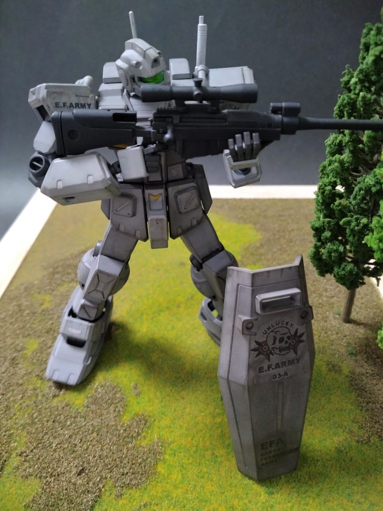 余ってたジオラマ材料と100均素材で簡単ジオラマ作成。