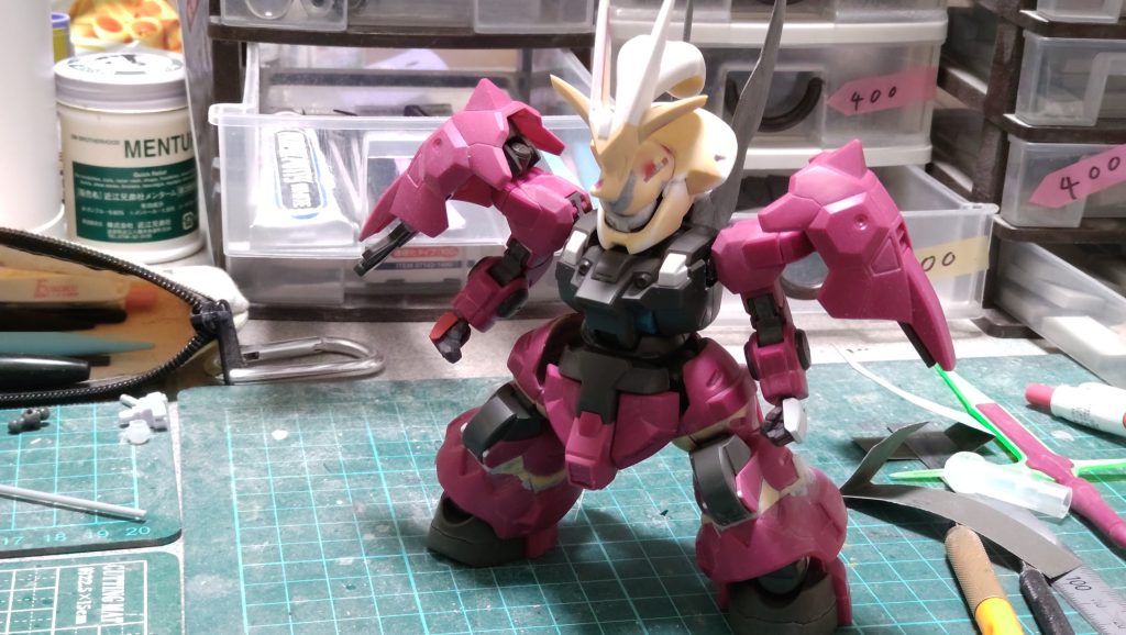 これが塗装前の工作終了時点