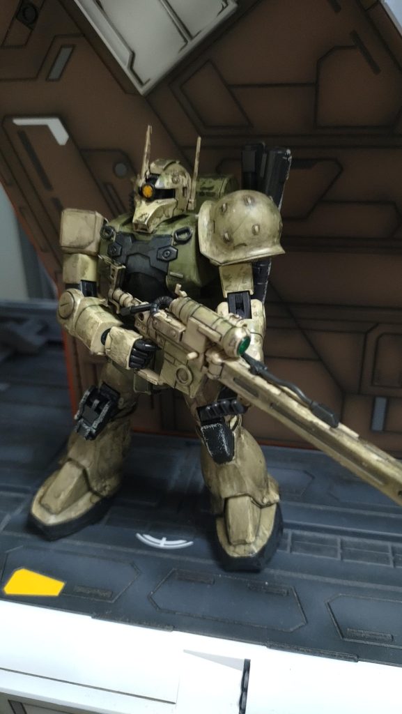 HGUC ザクⅠスナイパータイプ(ヨンム·カークス機)–2枚目/制作者：ちくわ大明神