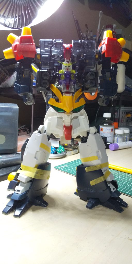 肩の隙間が気になったので、ヴァーチェのパーツで隙間を埋めました。