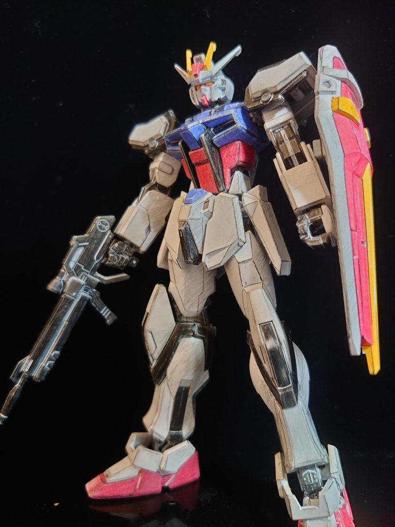 EGストライクガンダム 色鉛筆塗装–3枚目/制作者：akekara