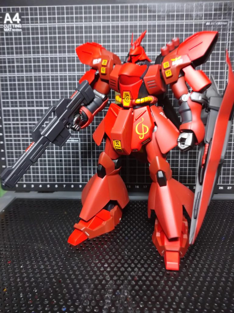 アポジモーターの黄色い部分とライフルの赤いパイプ部分の塗分けが面倒だったｗ