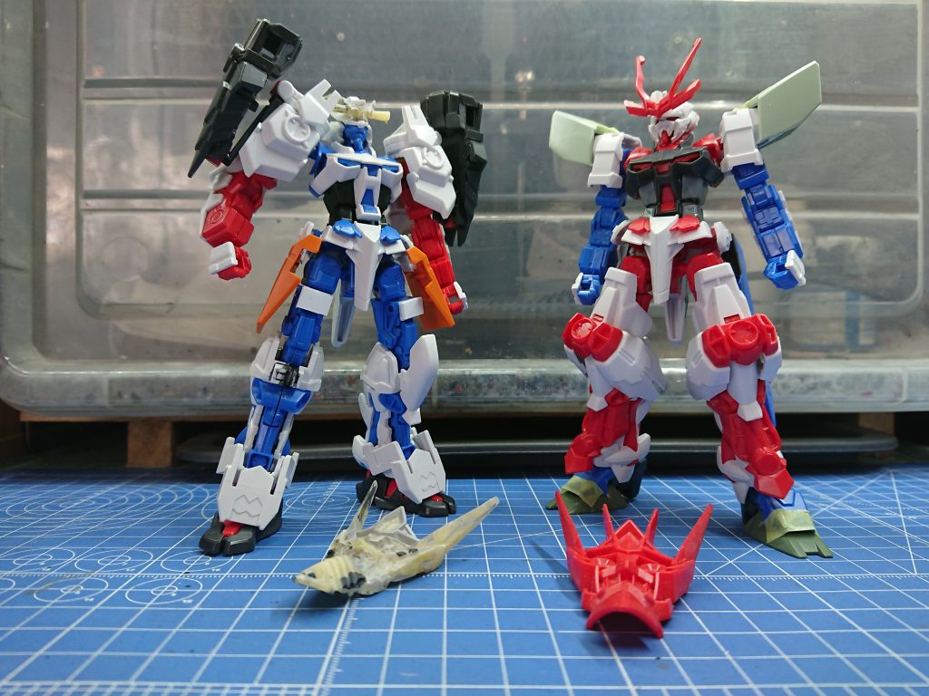 同時進行で作製していた赤鬼と。最後までご覧いただきありがとうございました。